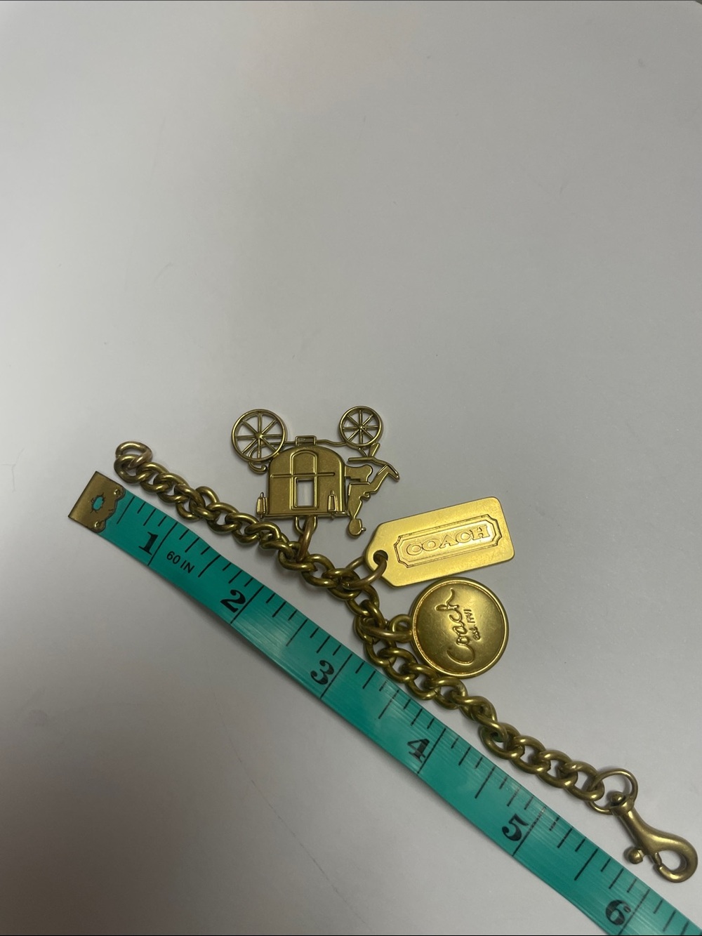 Coach Brass Bag Charm/Key Chain - Picture 5 of 5